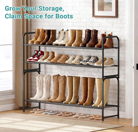 AOODA stackable design enables flexible closet or mudroom setup.