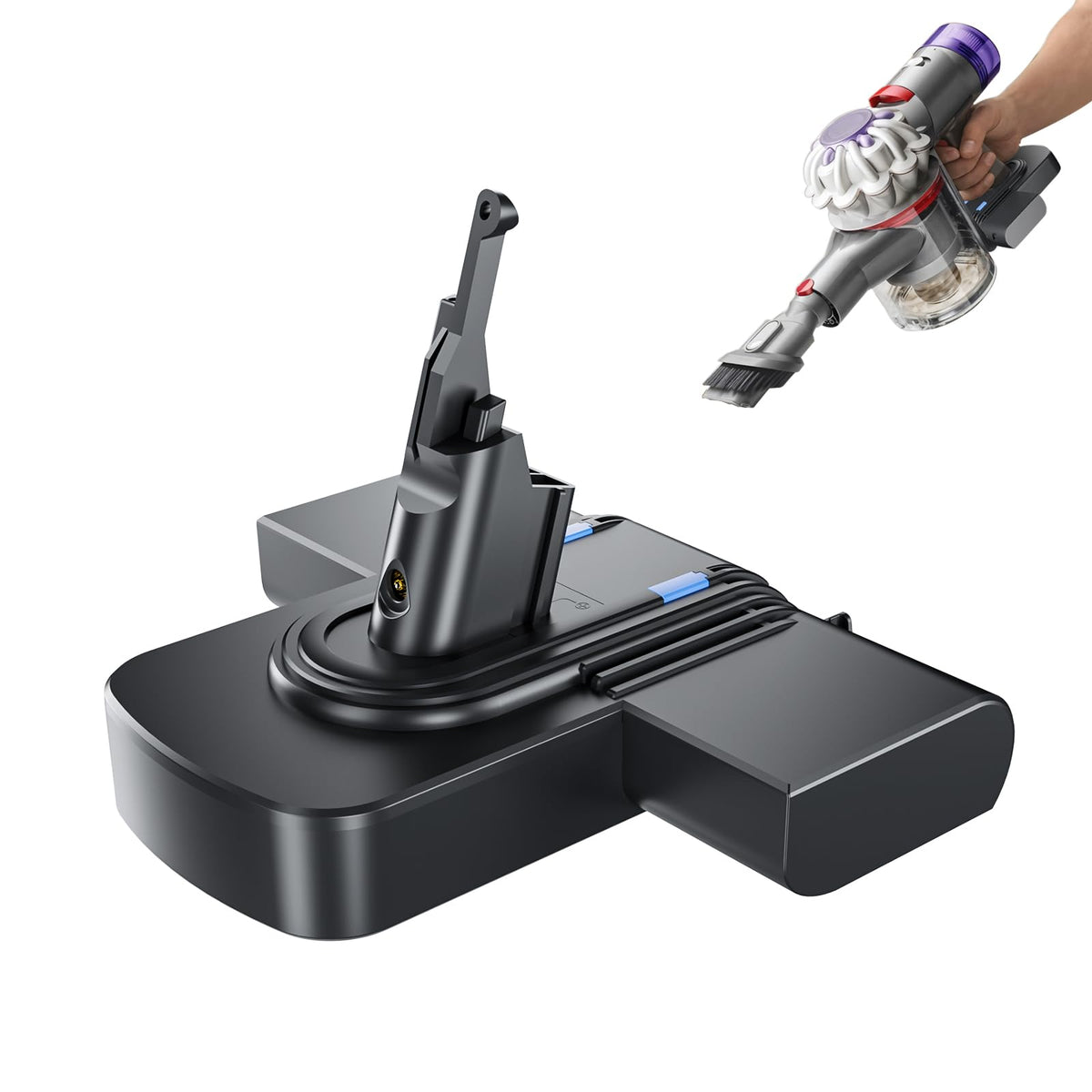 AOOJ Dyson V8 battery 8000mAh ready for long cleaning sessions.