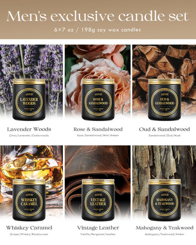 AOOVOO Rose Sandalwood candle in elegant packaging