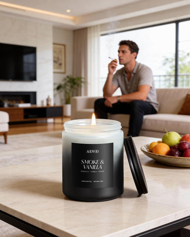 AOOVOO four-pack candles—assorted fragrances for desk work and cozy home spaces