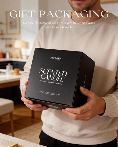 AOOVOO Soy Wax close-up—clean burn and eco-friendly formula