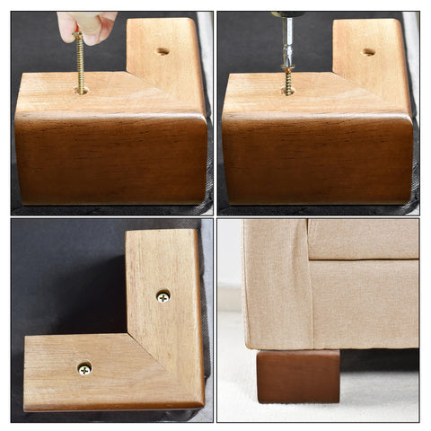 AORYVIC-gloss-dark-finish-legs add mid-century vibe to existing pieces.