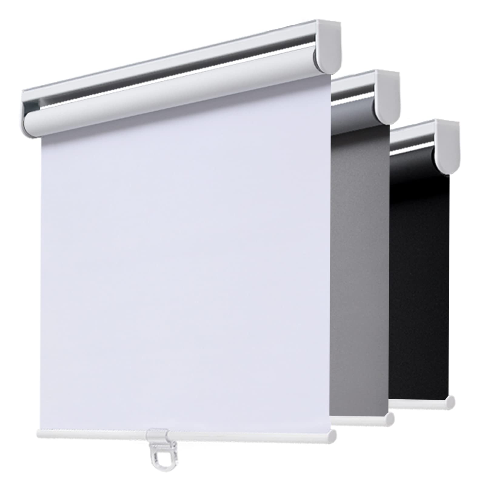 AOSKY cordless roller shade blackout closed blocks light for better rest