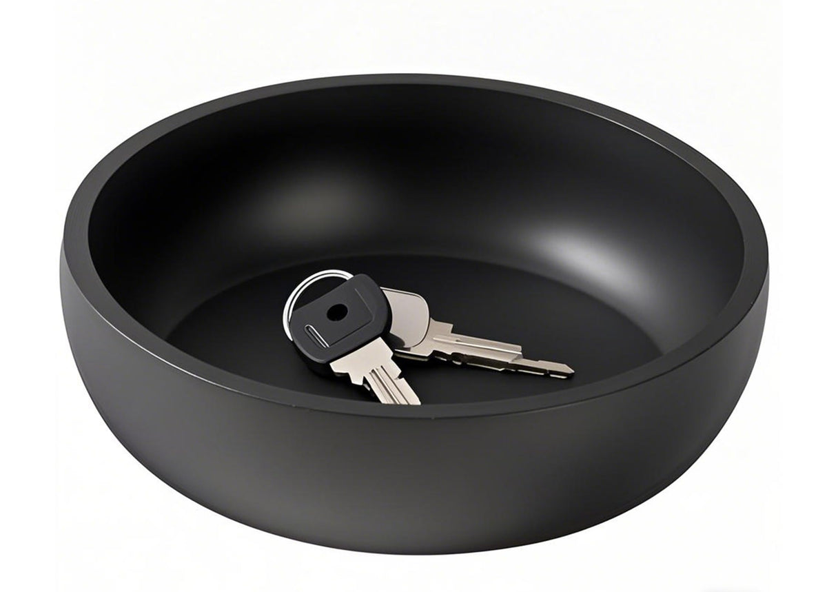 Aotea Crafts 7.9-inch concrete key bowl close-up texture highlights matte finish