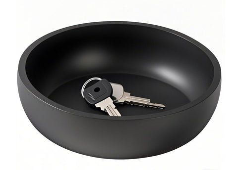 Aotea Crafts 7.9-inch concrete key bowl close-up texture highlights matte finish