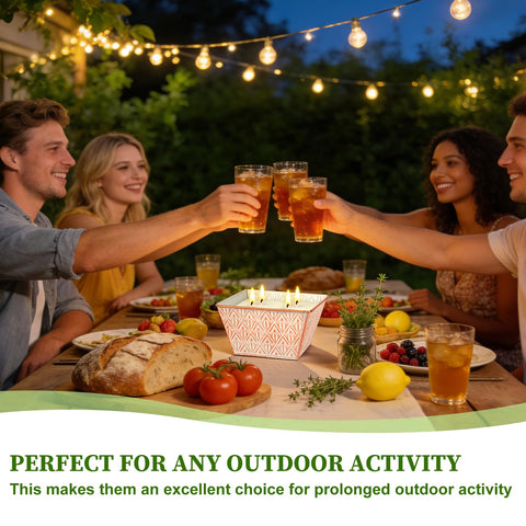AOTOIE Citronella Candle Camping-Friendly for durable outdoor light and scent.