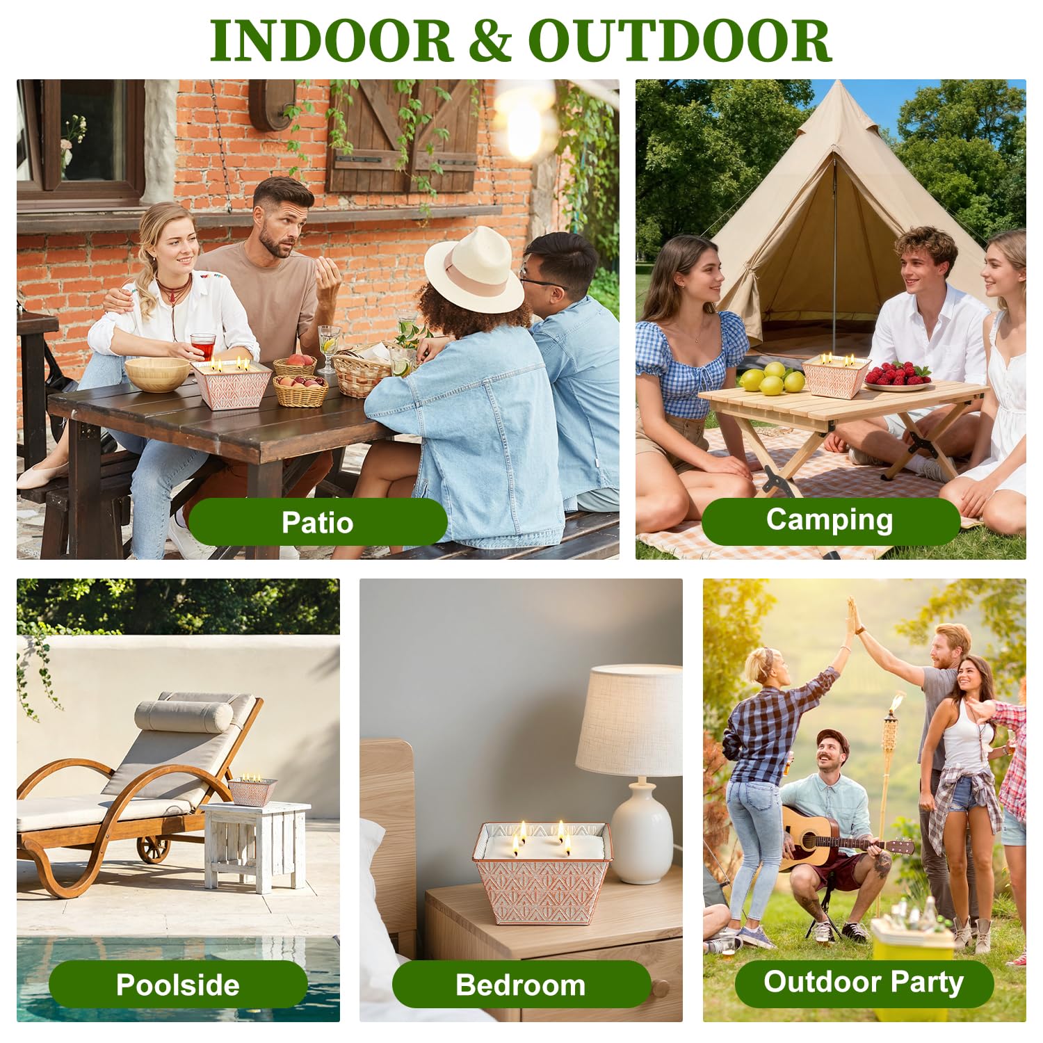AOTOIE Citronella Candle Gift-Ready Tin for hosts and campers.
