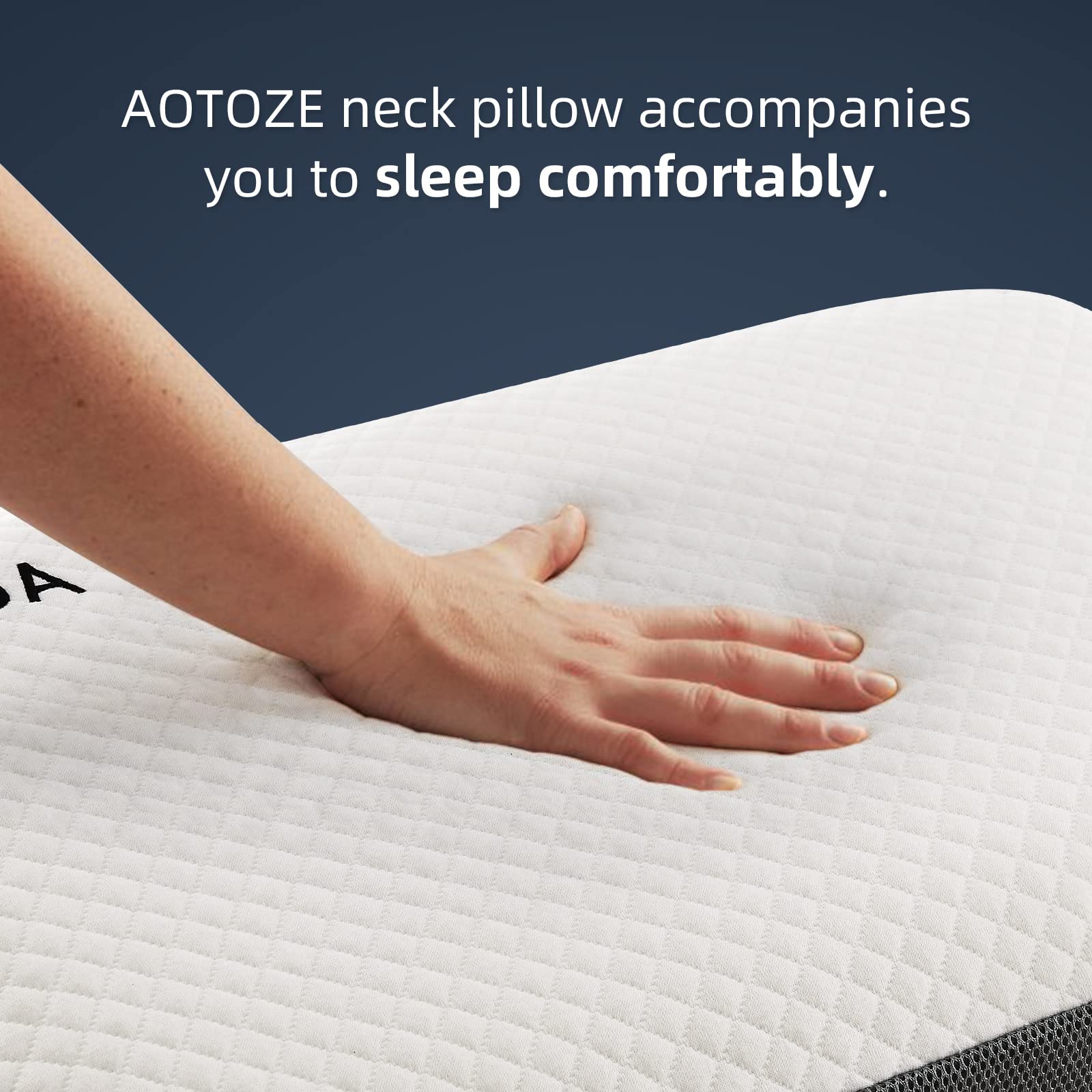 AOTOZE bedside-use scenario demonstrating comfortable neck support.