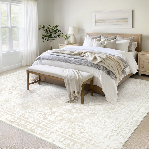 Aoyaomi Non-slip backing keeps the rug in place for families with kids