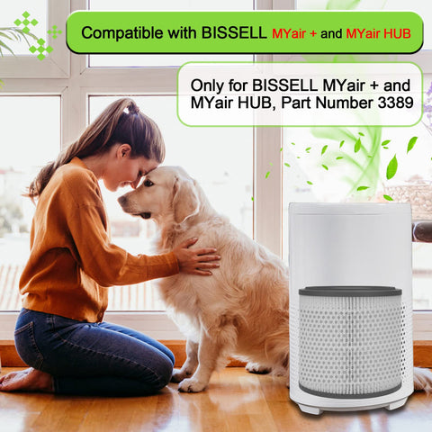 Aoydr 3389 filters for BISSELL devices, washable and reusable.
