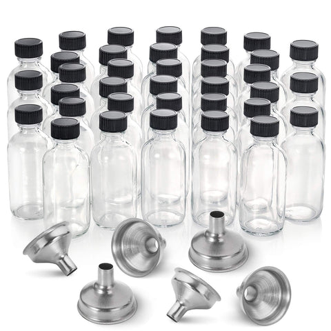 AOZITA 2oz Boston bottle with lid, compact for travel liquids.