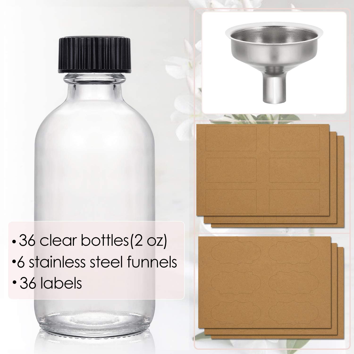 AOZITA small stainless-steel funnels demonstrate precise liquid transfer.