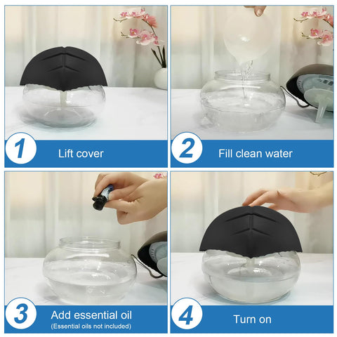 AP AirPleasure seven-color LED night light creates ambient mood.