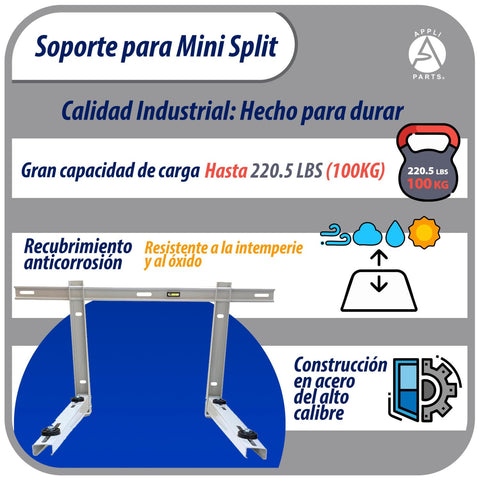 AP APPLI PARTS APAB-3160 supports up to 352 lbs for secure condensers.