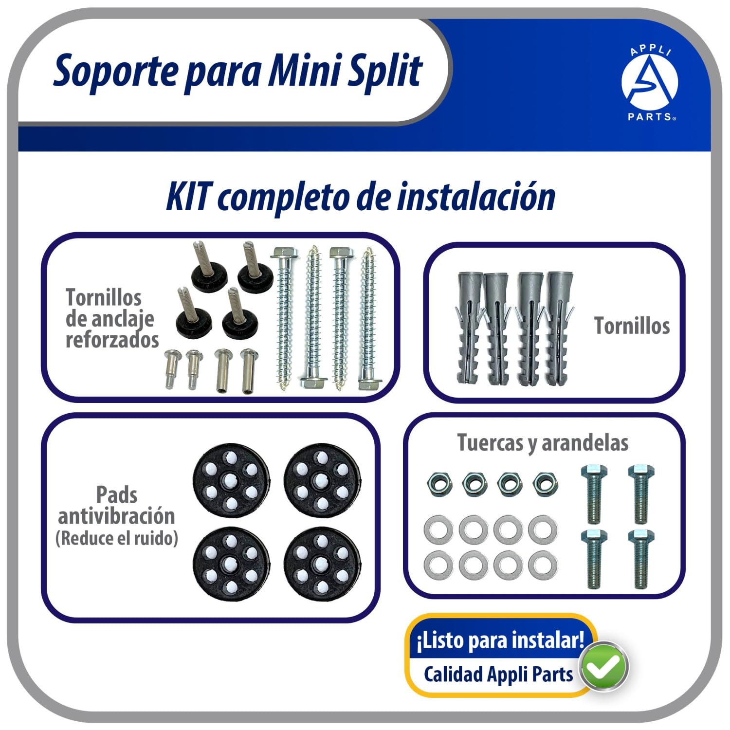 AP APPLI PARTS APAB-3160 durable weather resistant steel finish resists rust.