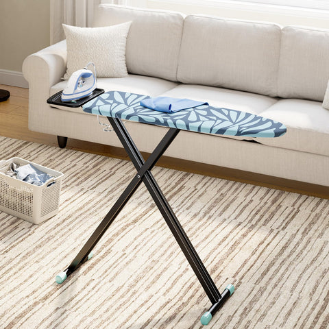 APEXCHASER blue ironing board complements small spaces and everyday clothes