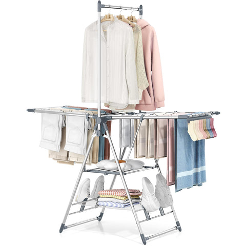 APEXCHASER high hanger rack for long garments drying outdoors