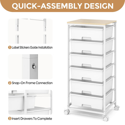 APEXCHASER smooth drawer glides improve daily access to supplies.