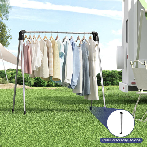 APEXCHASER drying area measures 55 inches for everyday laundry.