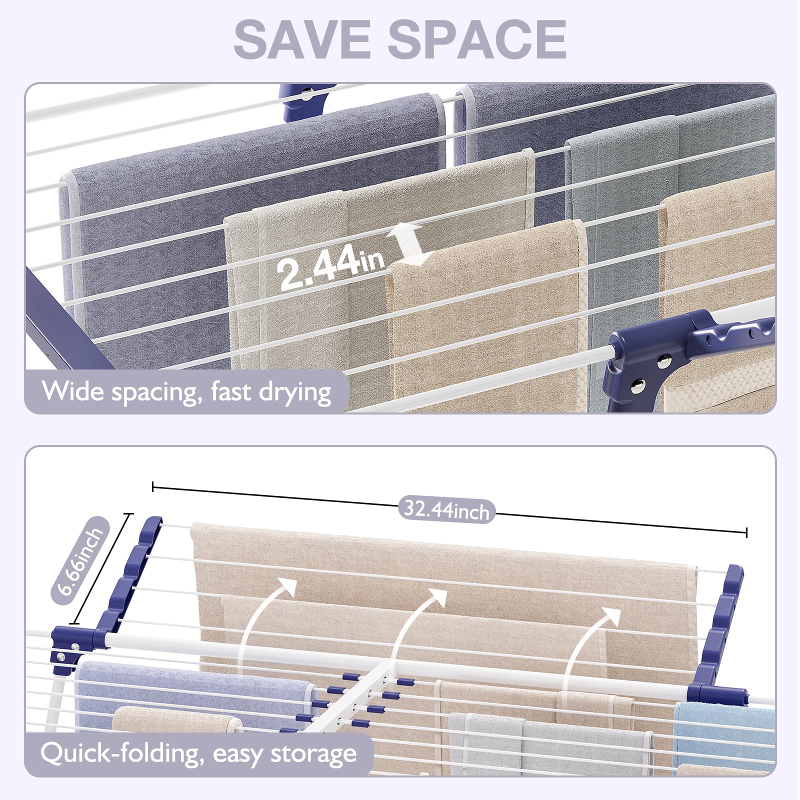 APEXCHASER 24 hanging rods maximize air flow and capacity