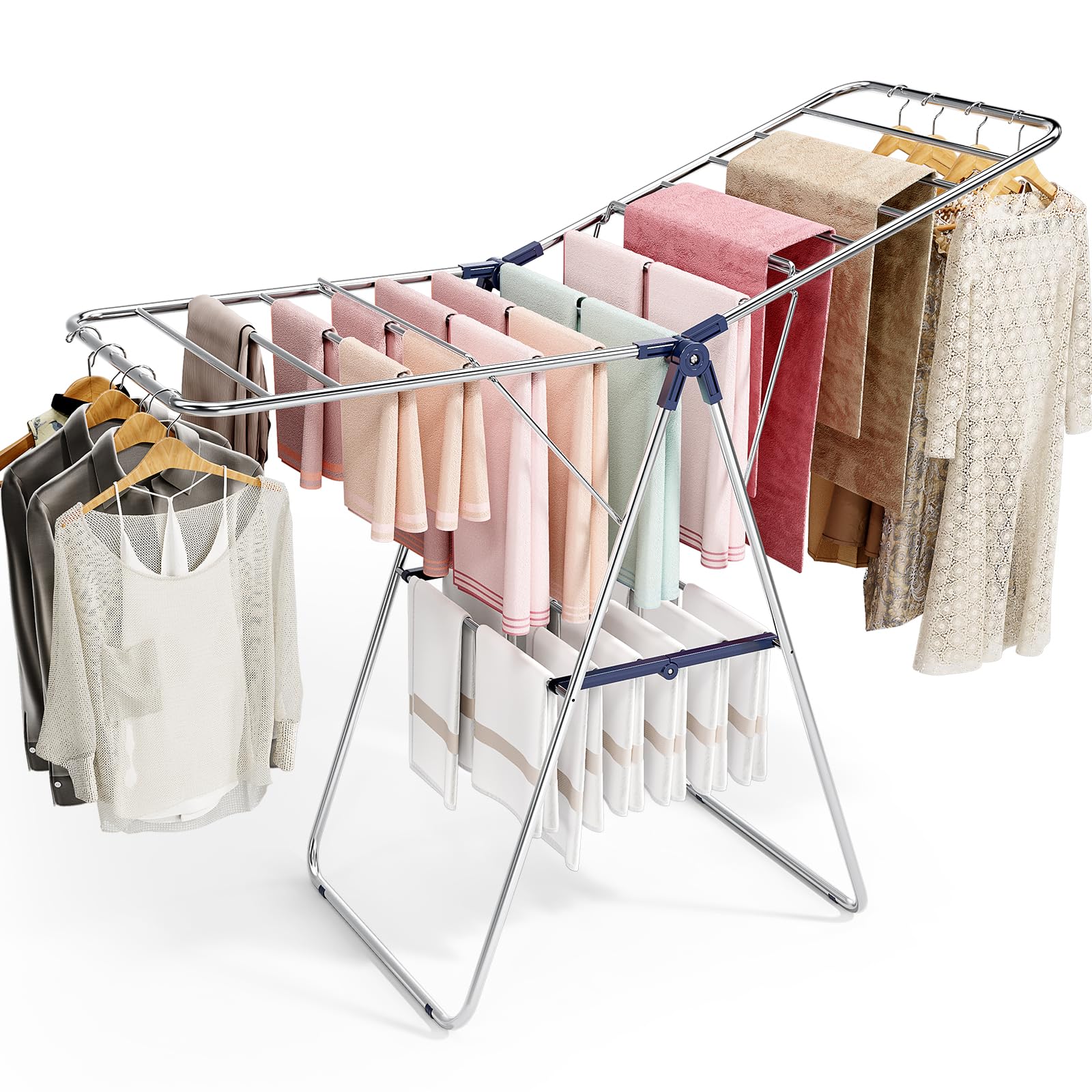 APEXCHASER drying rack assembled, ready to use right away.