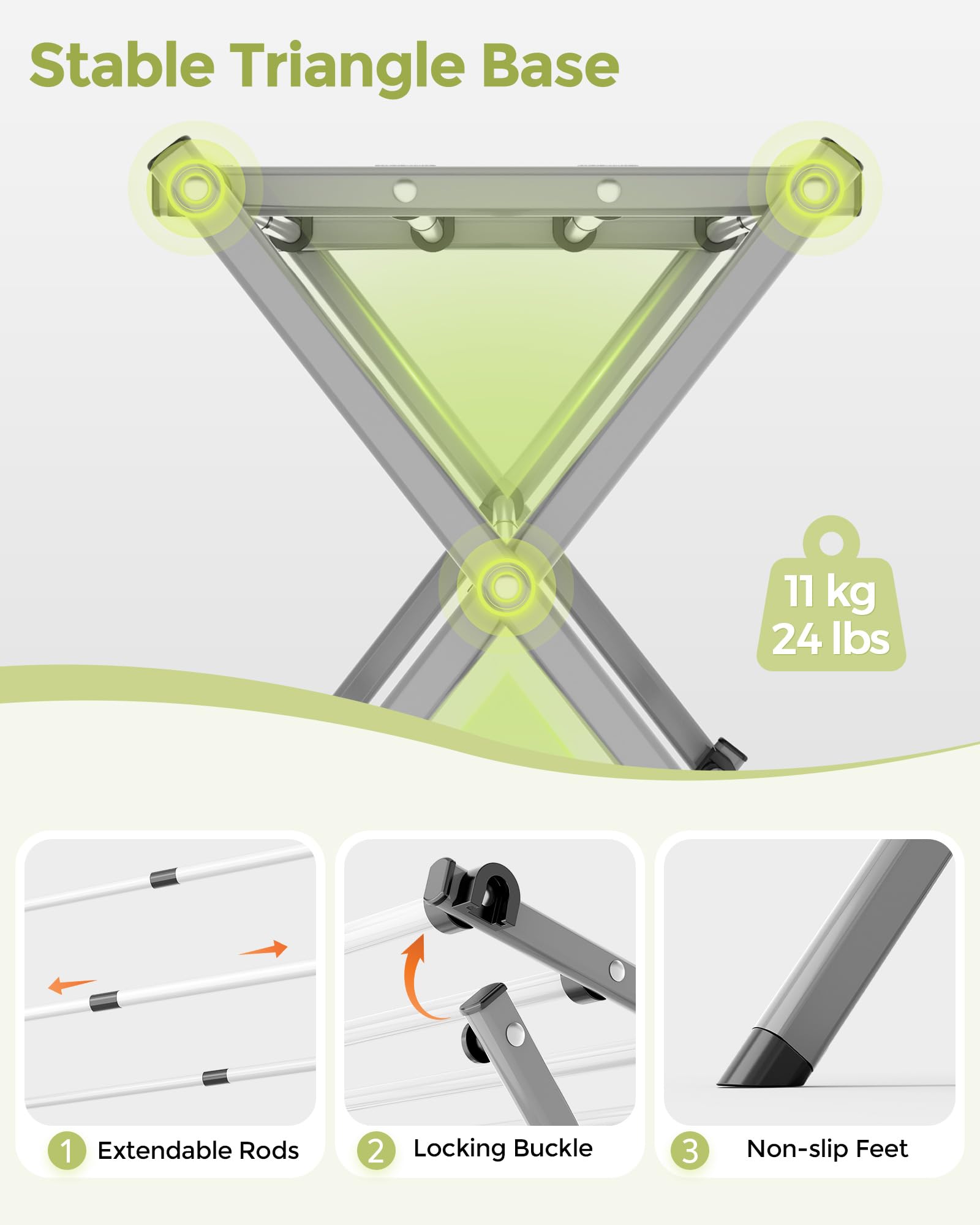 APEXCHASER drying rack ideal for delicate clothes care and air drying