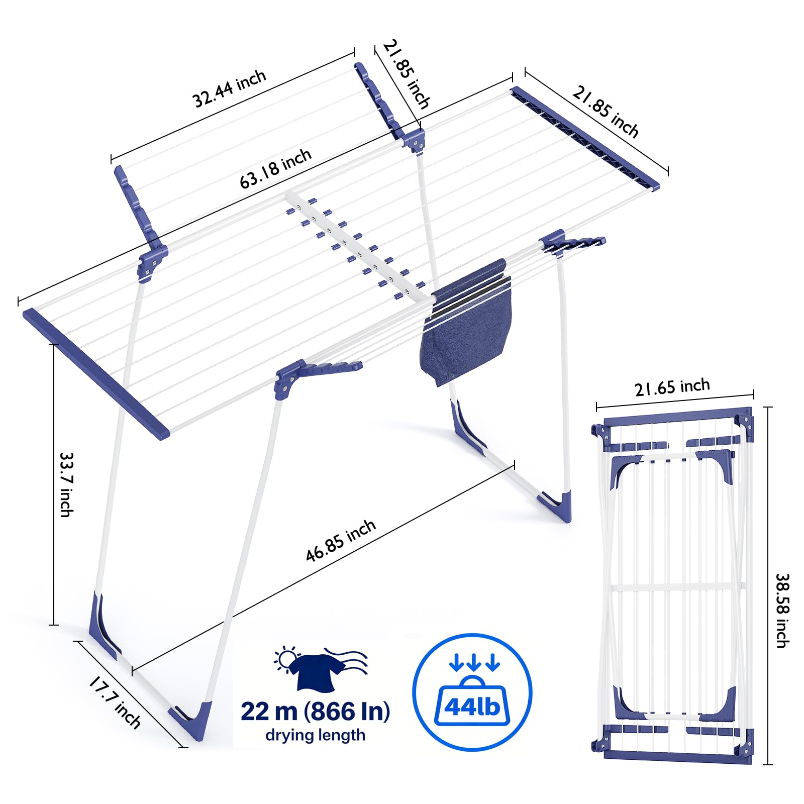 APEXCHASER folding-flat design stores neatly in tight spaces