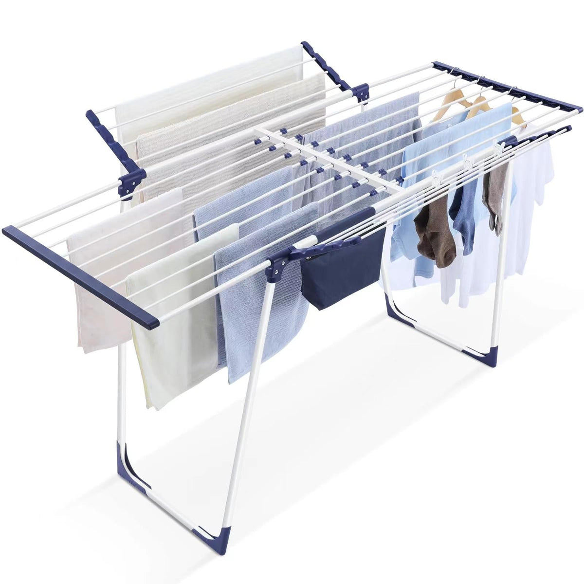 APEXCHASER drying rack fully extended for ample space and drying efficiency
