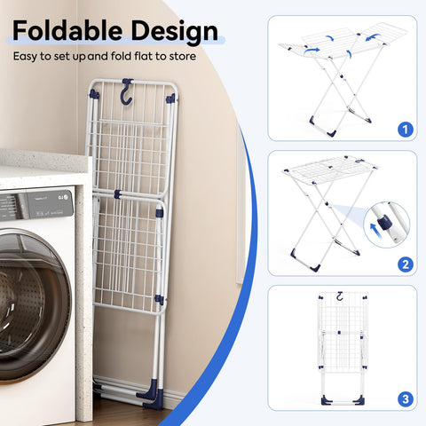 APEXCHASER drying rack for indoor and outdoor use