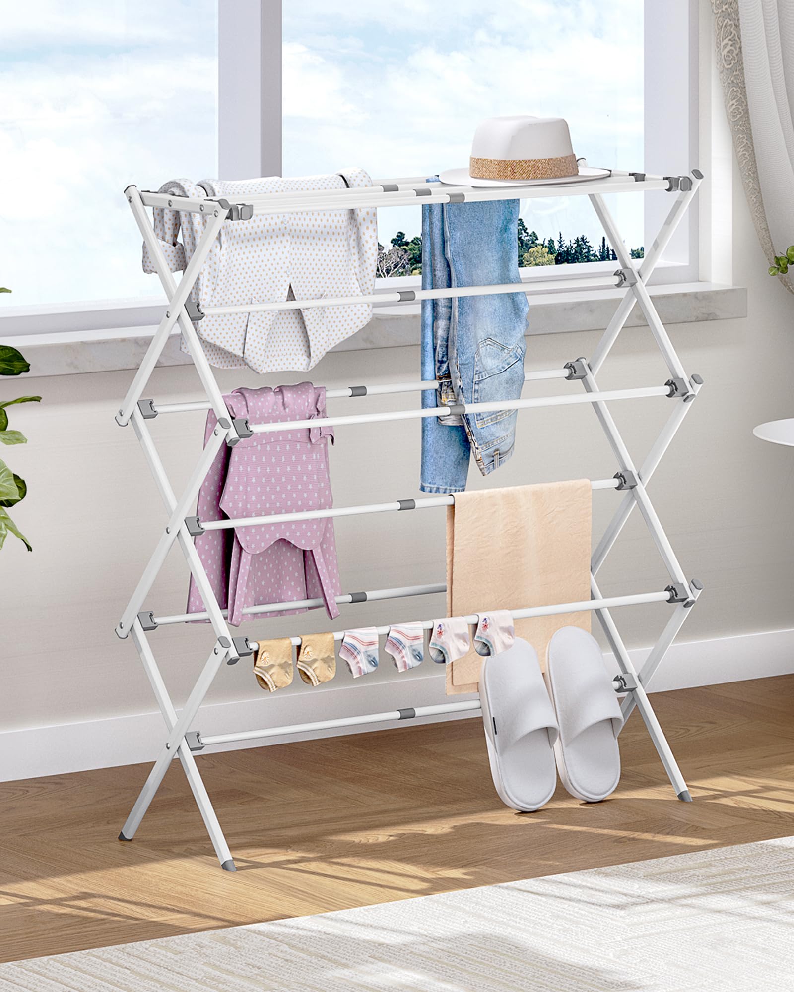 APEXCHASER indoor-outdoor use demonstrates versatile laundry drying