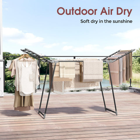 APEXCHASER versatile rack for indoor and outdoor drying.