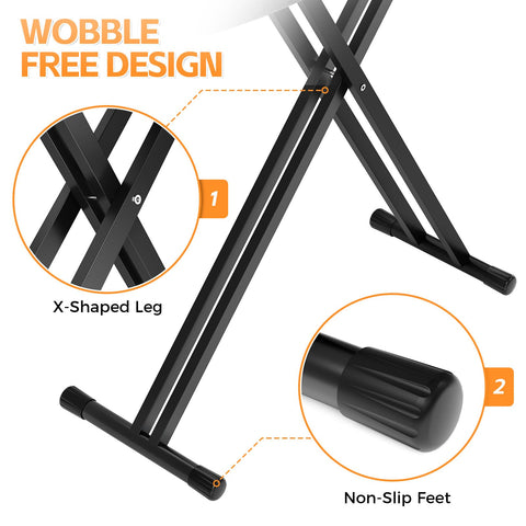 APEXCHASER anti-slip legs ensure stable ironing on any surface.