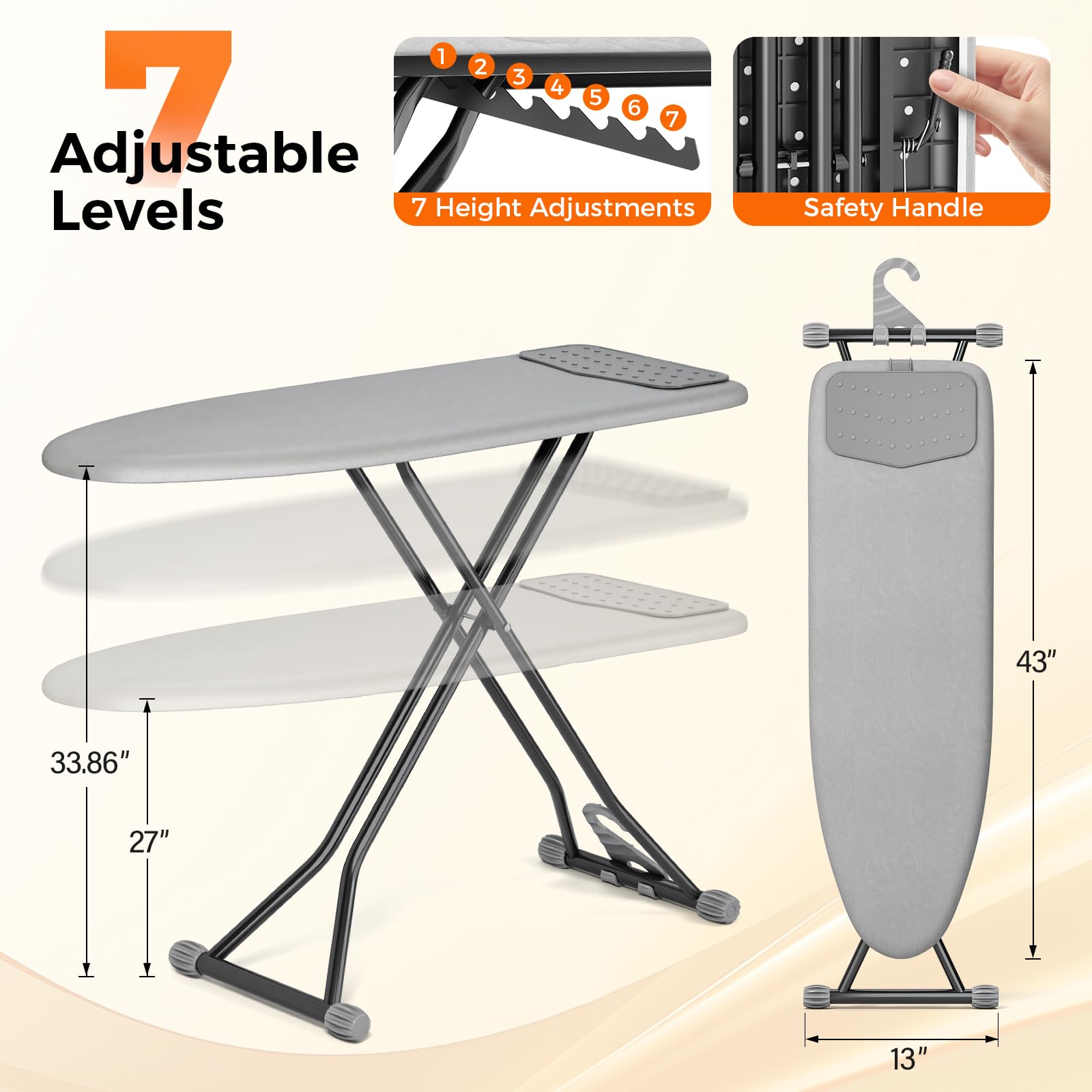 APEXCHASER heat-resistant cover guards fabrics and improves durability during high-temperature ironing.