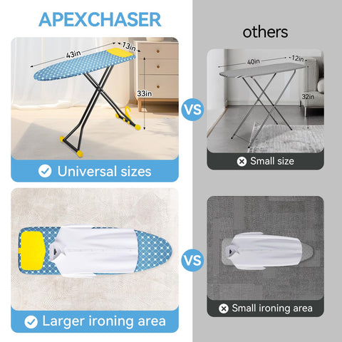 APEXCHASER ironing board wall mount and closet hanger for easy storage
