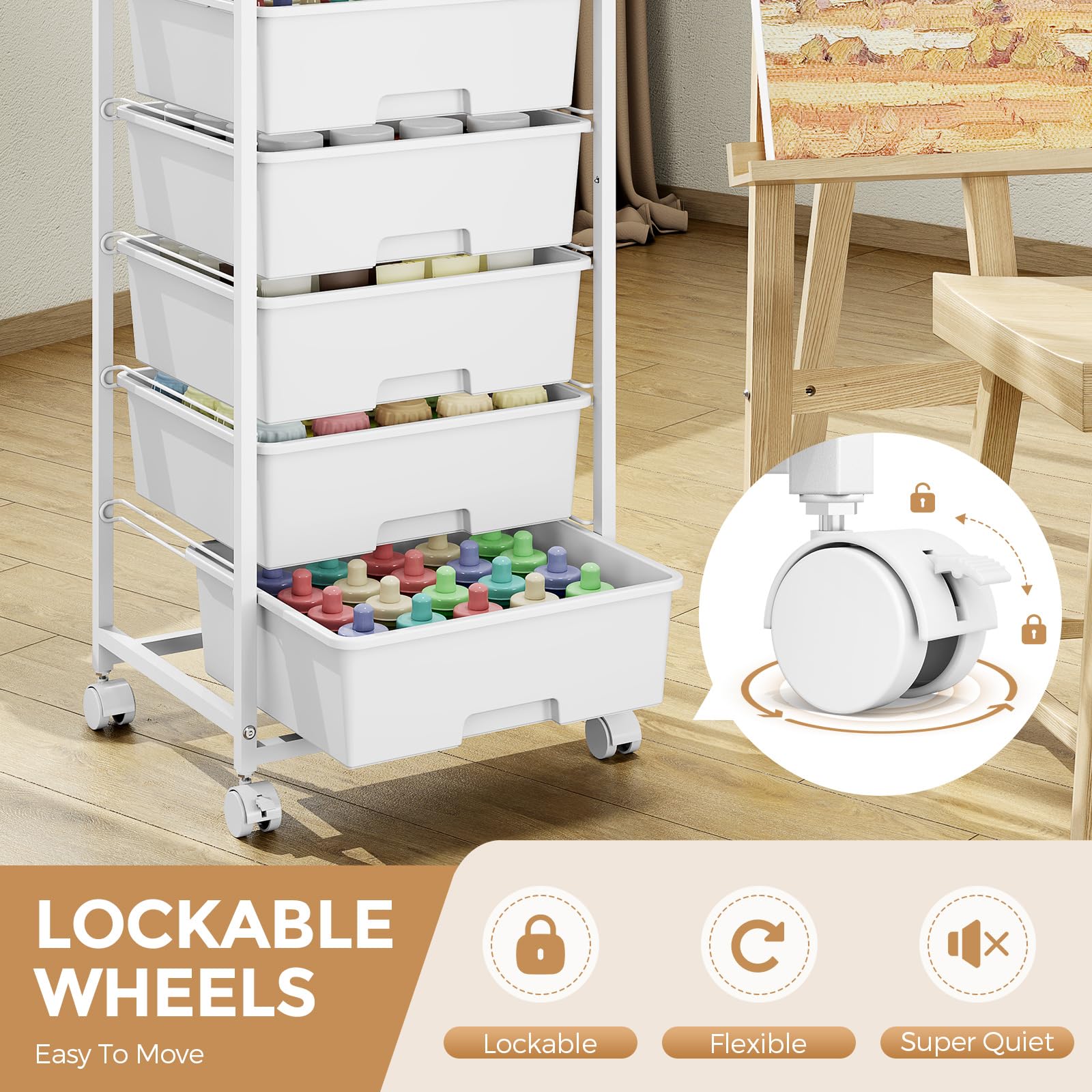 APEXCHASER sturdy metal frame supports heavy-duty use.