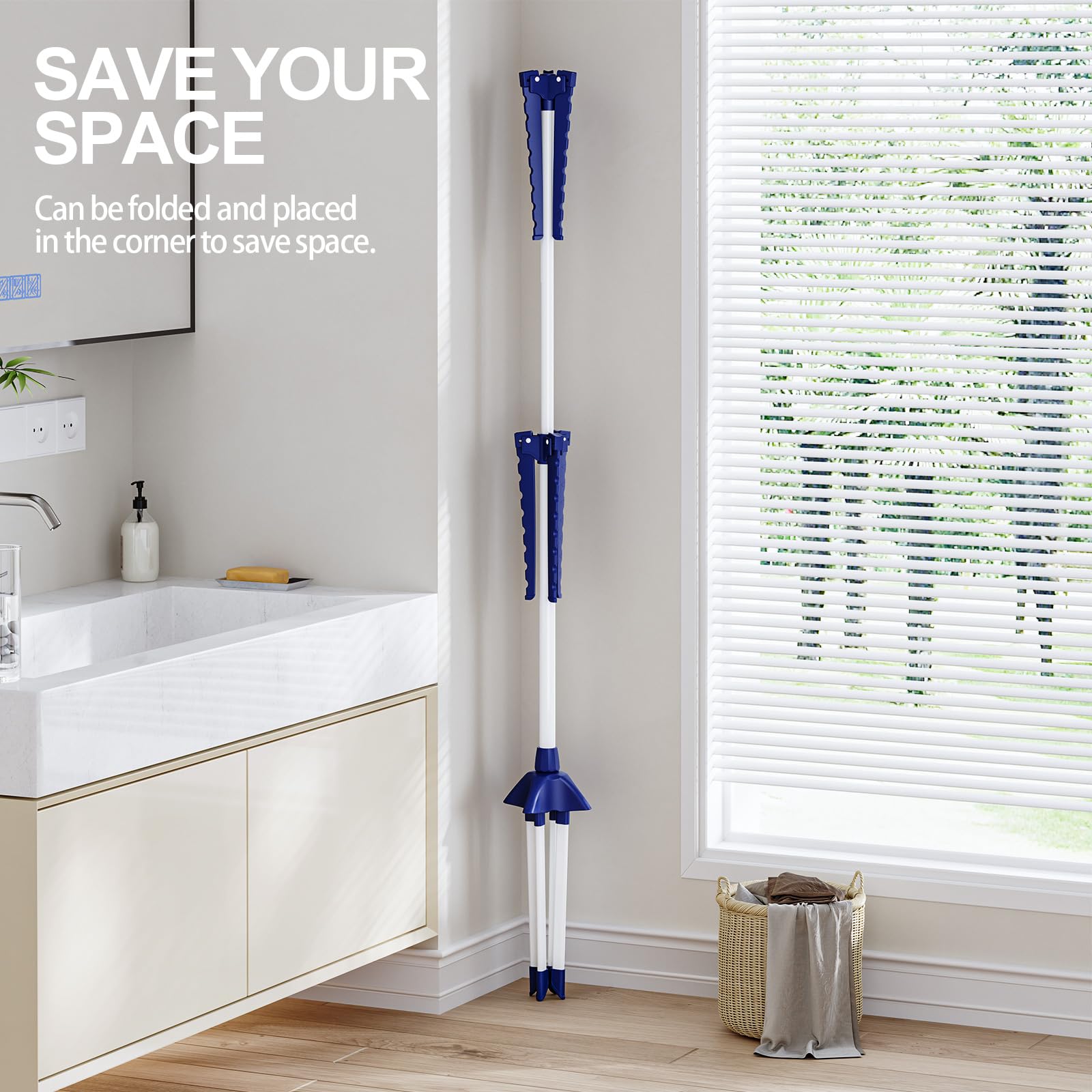 APEXCHASER portable laundry rack suitable for indoor and outdoor use