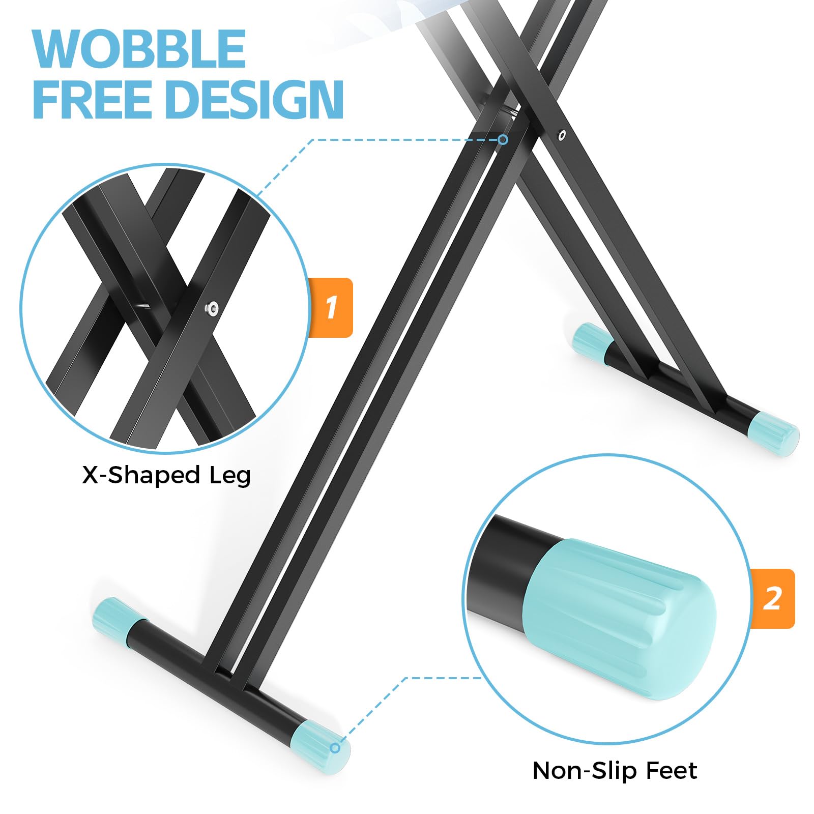APEXCHASER premium cover with foam padding ensures smooth ironing