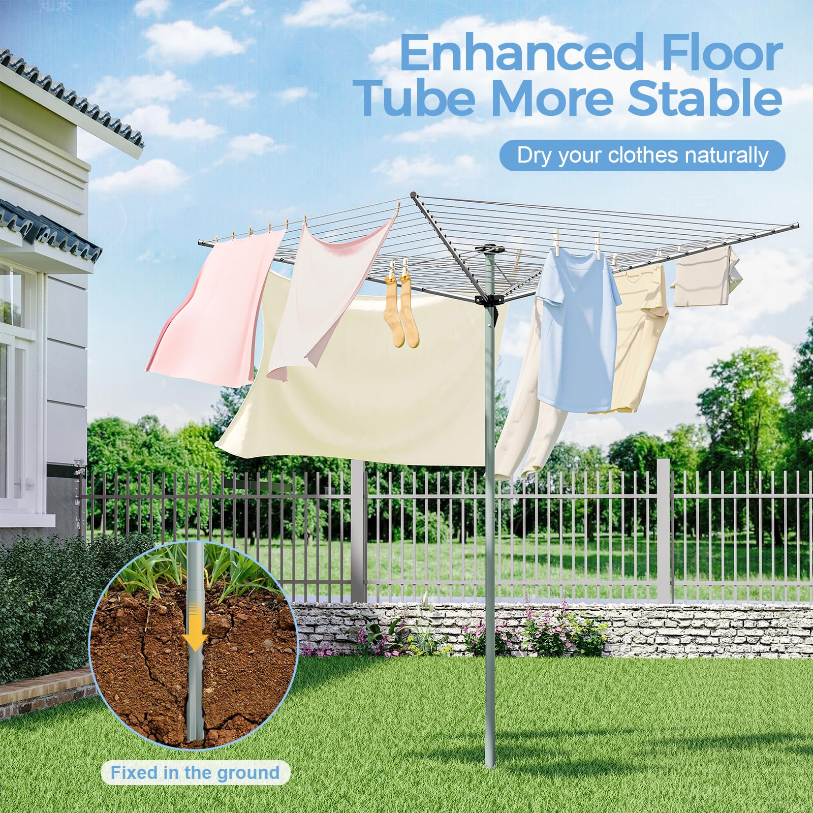 APEXCHASER rope tension adjustment enables better drying performance.