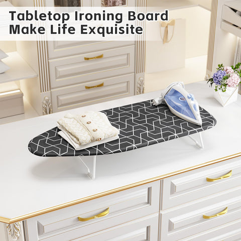 APEXCHASER ironing board 12x30 size fits dorm desks.