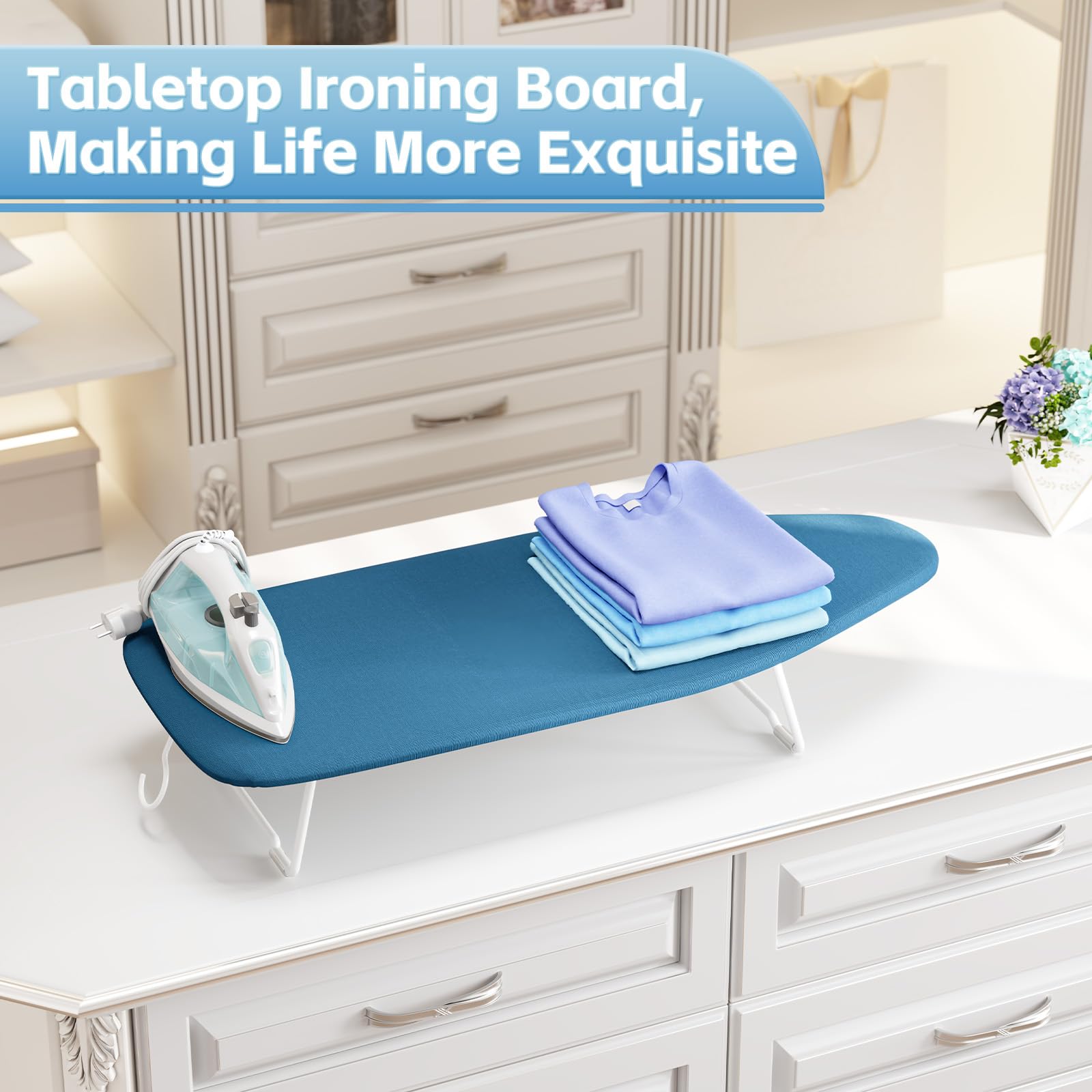 APEXCHASER ironing board hook allows easy closet or wall storage