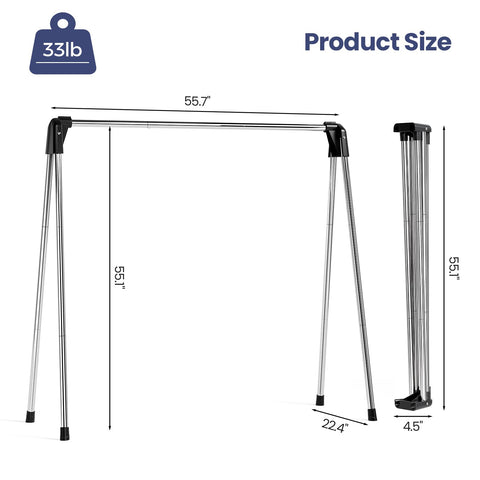 APEXCHASER stainless steel drying rack, rust-resistant and durable.