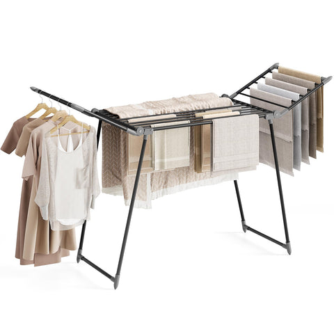 APEXCHASER winged drying rack folded for compact storage.