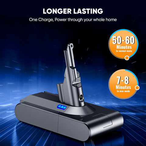 Apexilyfe V8 battery installed in Dyson V8 shows upgrade potential