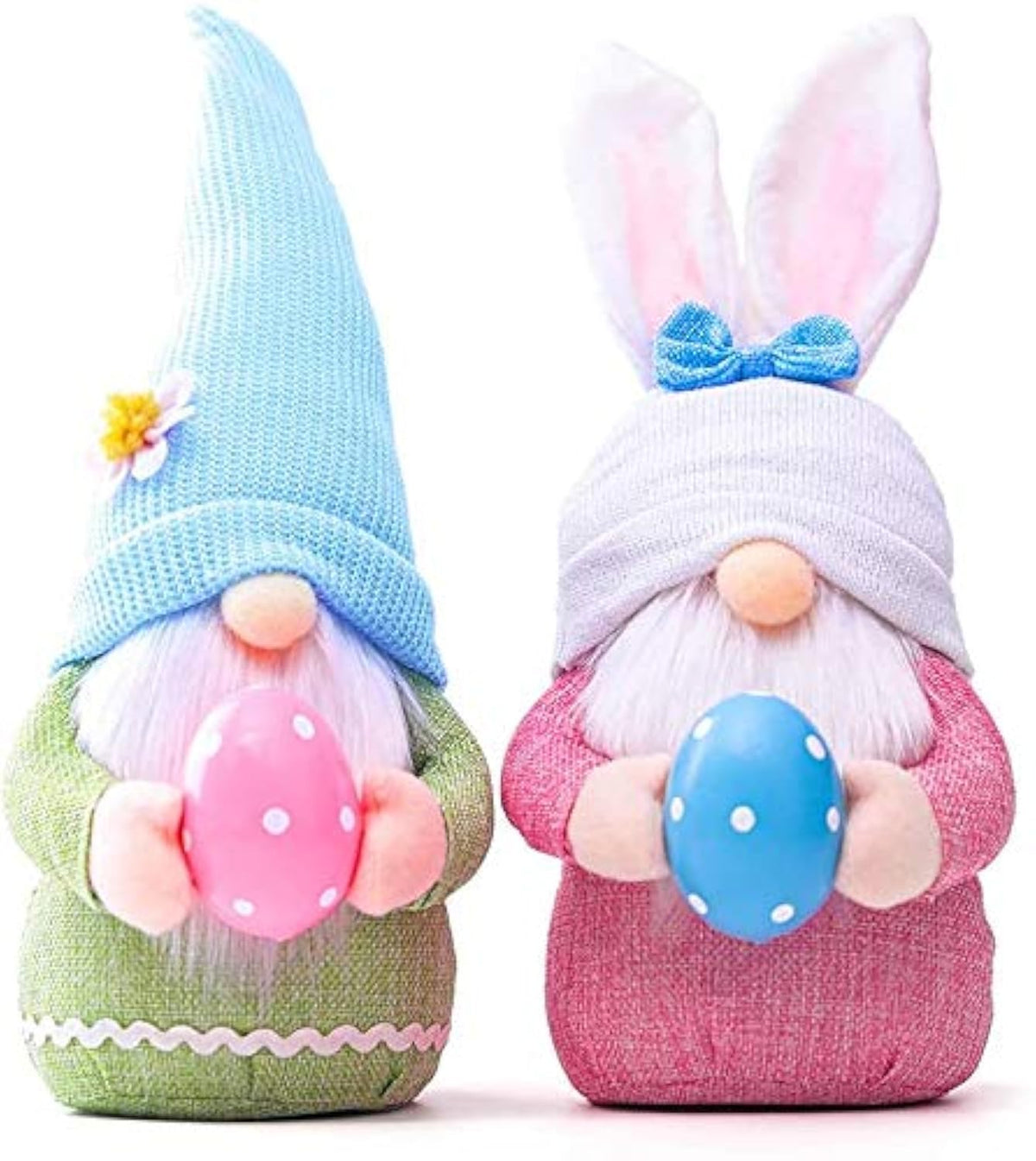 APHRODY Easter Gnome Plush Pair enhances festive decor with charming whimsy