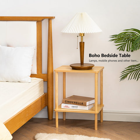 Apicizon bedside table with rounded edges for safe family use
