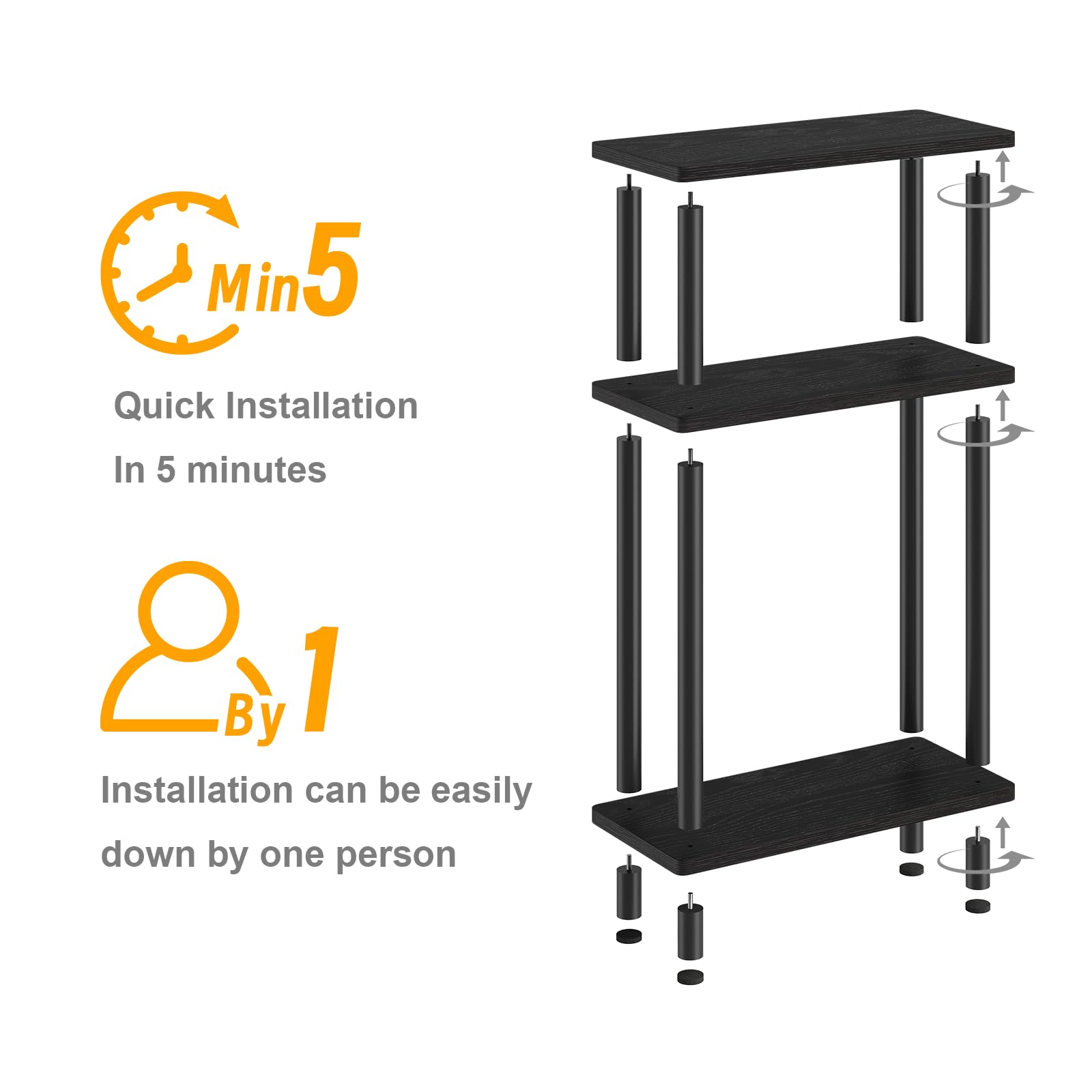 Apicizon flexible end-table complements living room and bedroom layouts.