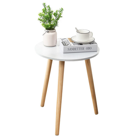 Apicizon round side table top view showing smooth MDF surface ideal for essentials
