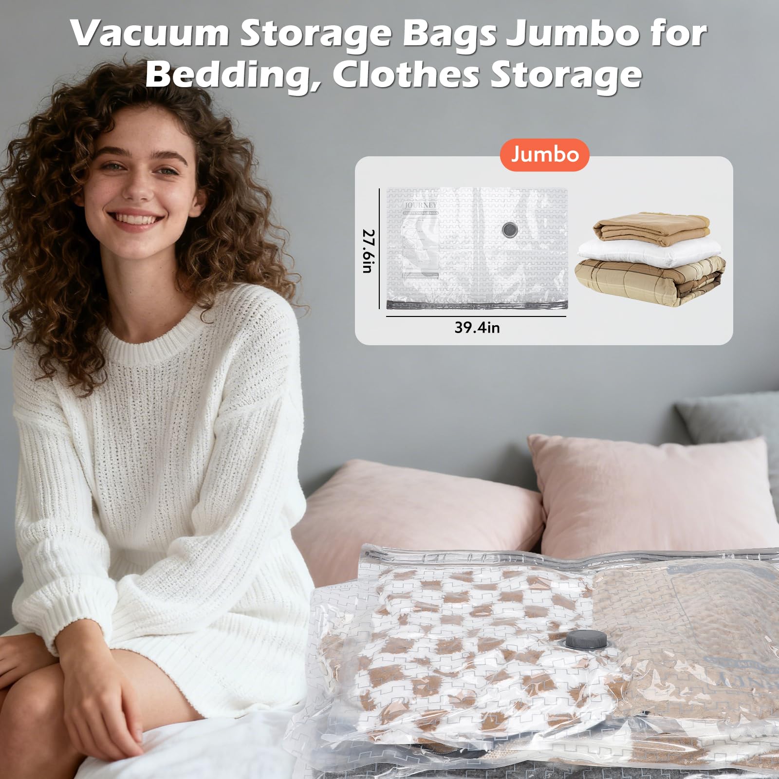 A large blanket vacuum-sealed in an Apoaa bag.