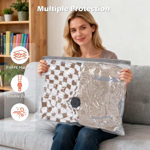 Apoaa double-zip seal ensures a tight lock for secure contents.