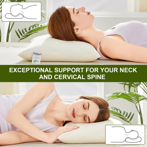 APOBUY Neck-support design contours to your neck for aligned sleep.